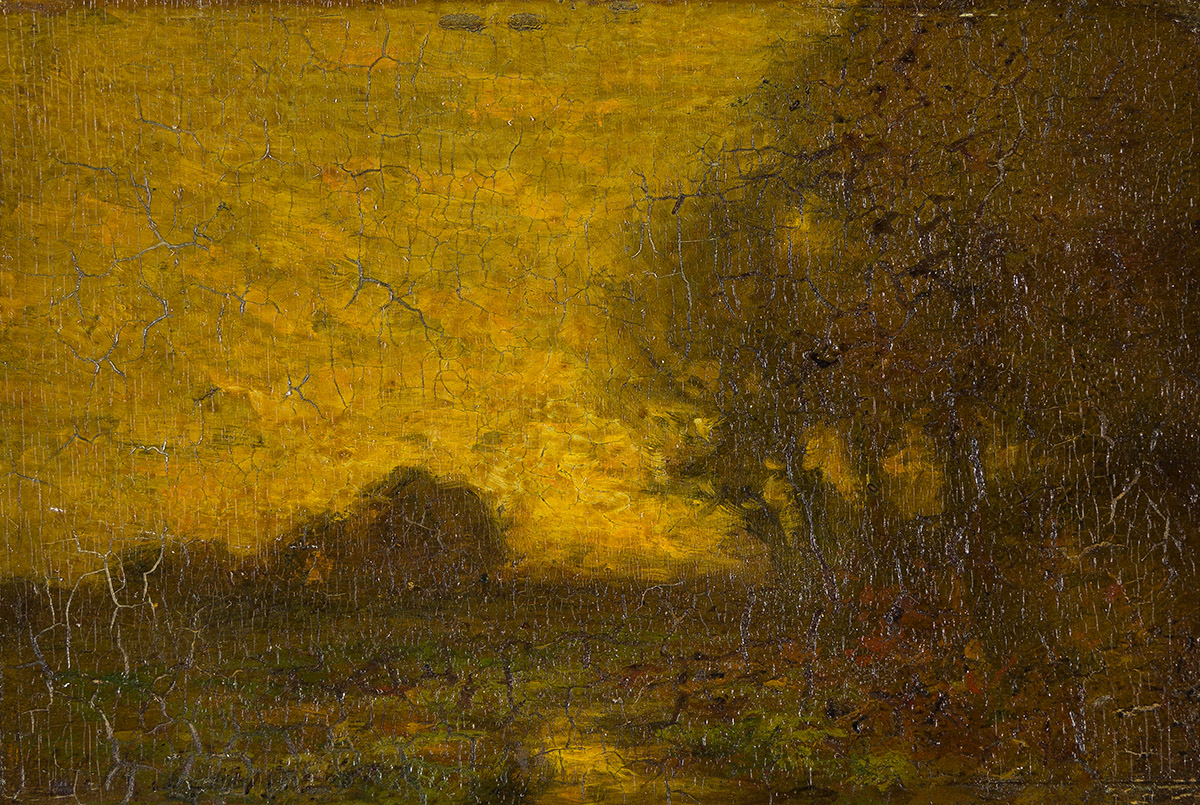 GEORGE INNESS Twilight Landscape in the Catskills.